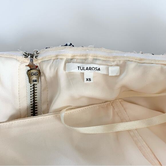 Tularosa Revolve Amelia Rainbow Lace Off The Shoulder Boho Crochet Crop Top XS - Picture 12 of 14